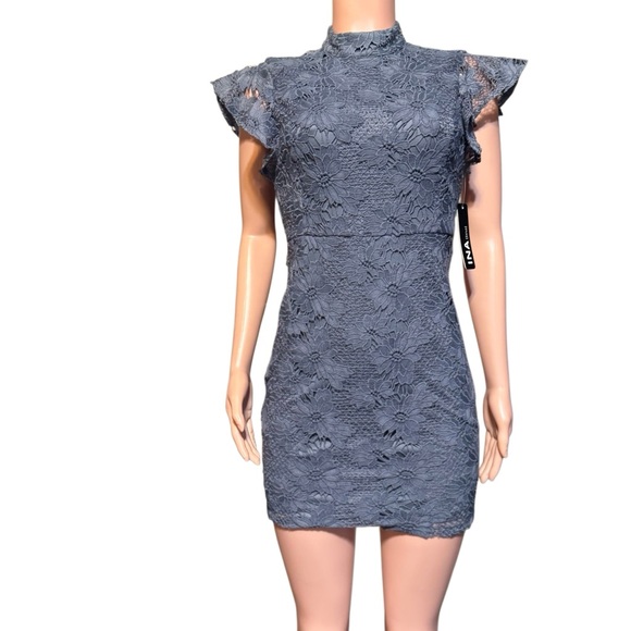 SER.O.YA Floral Lace Midi Dress aqua - Picture 5 of 7